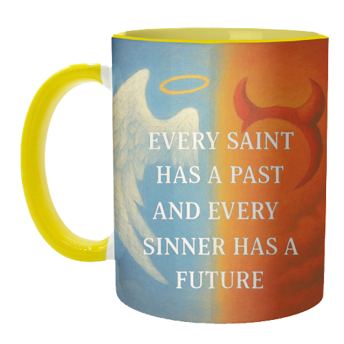 Every Saint - unique mug by Ms Doodle
