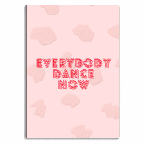 Everybody dance now design - personalised A4, A5, A6 notebook by Proper Job Studio