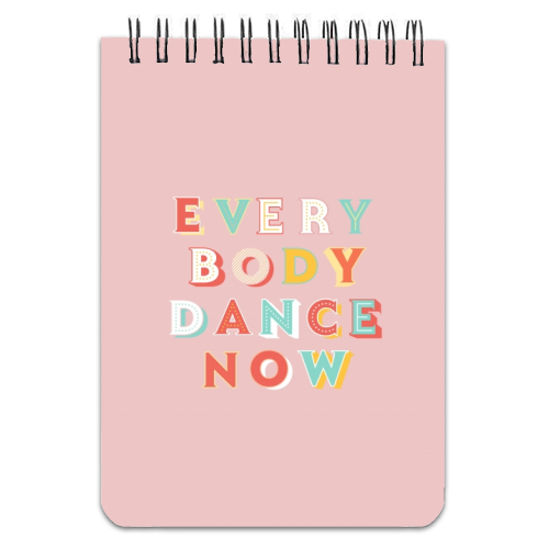 EVERYBODY DANCE NOW - personalised A4, A5, A6 notebook by Ania Wieclaw