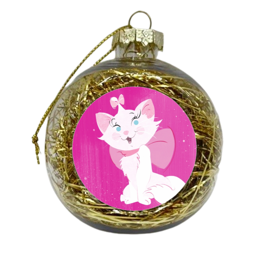 Everybody Wants to be a Cat - xmas bauble by Amy Lewis