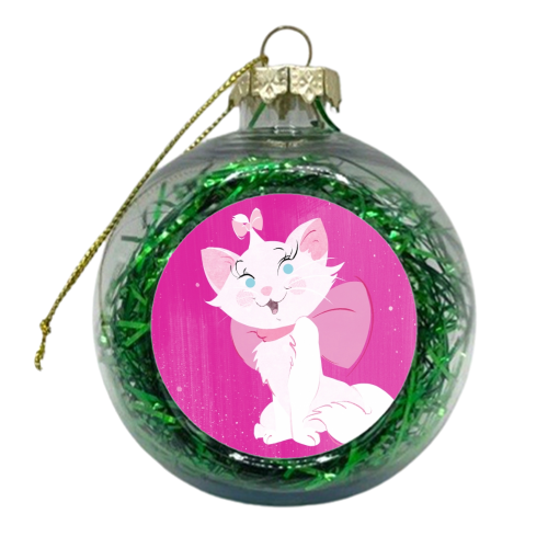 Everybody Wants to be a Cat - xmas bauble by Amy Lewis