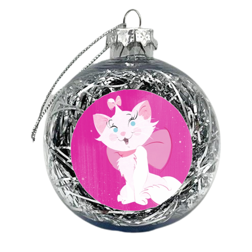 Everybody Wants to be a Cat - xmas bauble by Amy Lewis