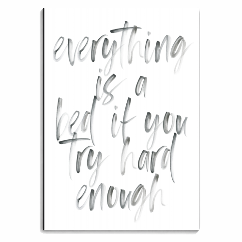 Everything Is a Bed If You Try Hard Enough - personalised A4, A5, A6 notebook by Toni Scott