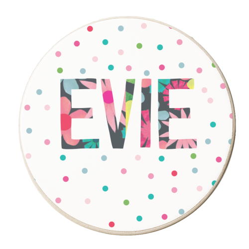 Evie - personalised beer coaster by The Boy and the Bear