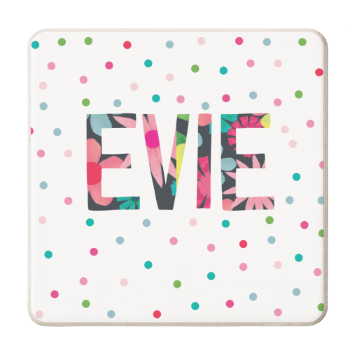 Evie - personalised beer coaster by The Boy and the Bear