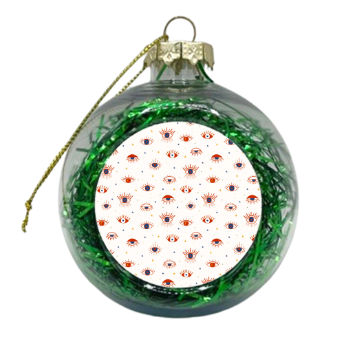 evil eye pattern - xmas bauble by Anastasios Konstantinidis