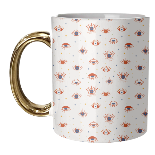 evil eye pattern - unique mug by Anastasios Konstantinidis