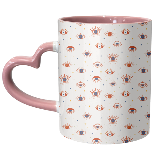 evil eye pattern - unique mug by Anastasios Konstantinidis