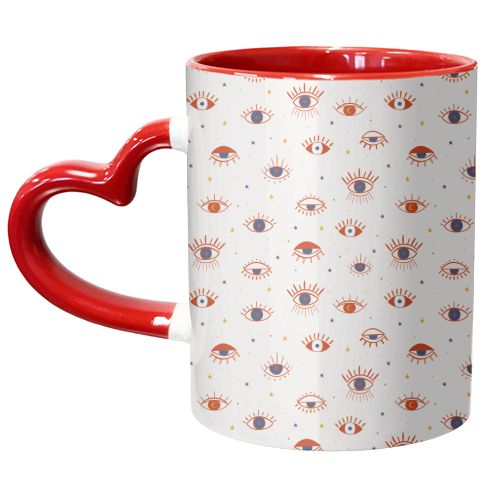 evil eye pattern - unique mug by Anastasios Konstantinidis