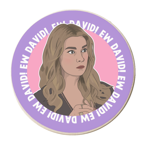 Ew David! - personalised beer coaster by Pink and Pip