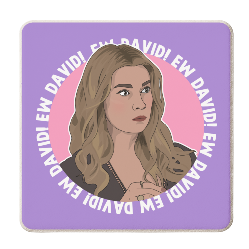 Ew David! - personalised beer coaster by Pink and Pip