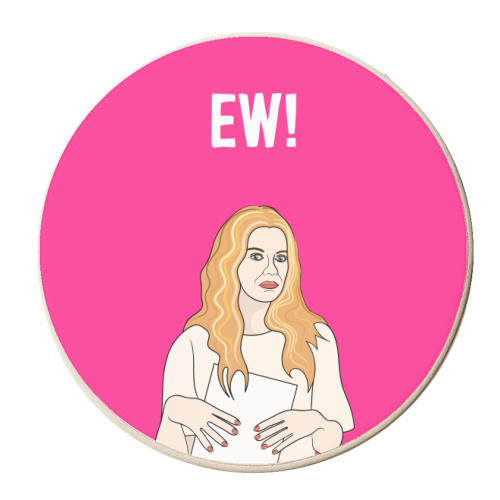 Ew! - personalised beer coaster by Adam Regester