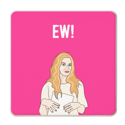 Ew! - personalised beer coaster by Adam Regester