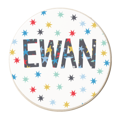 Ewan - personalised beer coaster by The Boy and the Bear