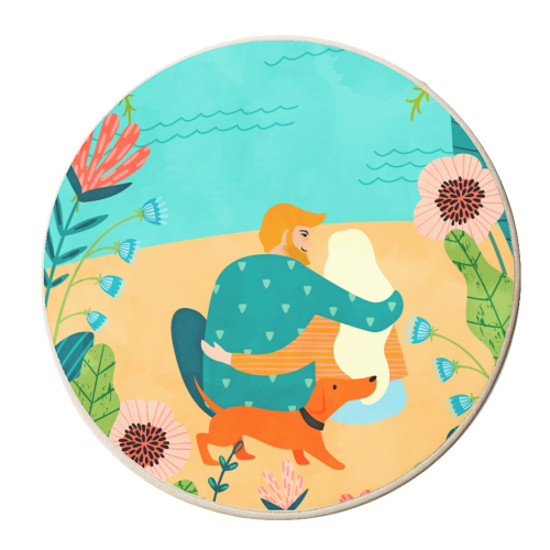 Ewe mean the world to me - personalised beer coaster by Uma Prabhakar Gokhale