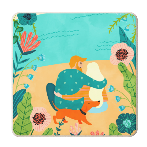 Ewe mean the world to me - personalised beer coaster by Uma Prabhakar Gokhale