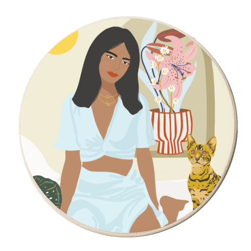 Except You, All That I Need Is Right Here With Me - personalised beer coaster by Uma Prabhakar Gokhale