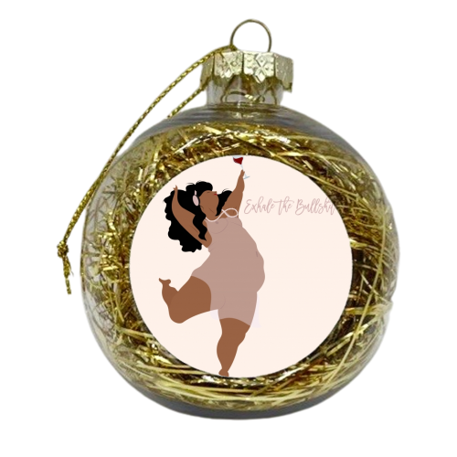 Exhale the Bullshit - xmas bauble by Fatpings_studio