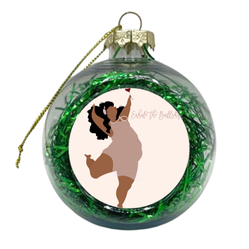 Exhale the Bullshit - xmas bauble by Fatpings_studio