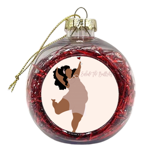 Exhale the Bullshit - xmas bauble by Fatpings_studio