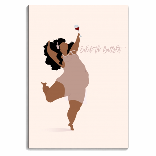 Exhale the Bullshit - personalised A4, A5, A6 notebook by Fatpings_studio