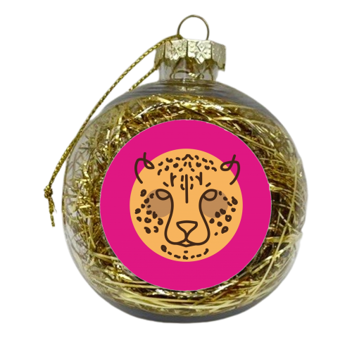 Exotic animals – Leopard - xmas bauble by Mina & Jon Design