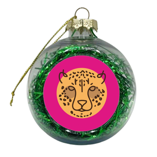 Exotic animals – Leopard - xmas bauble by Mina & Jon Design