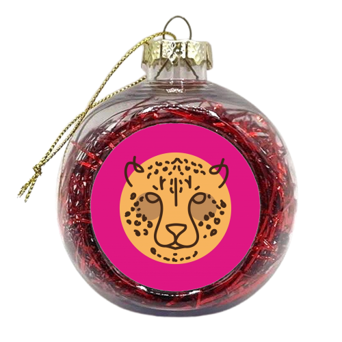 Exotic animals – Leopard - xmas bauble by Mina & Jon Design