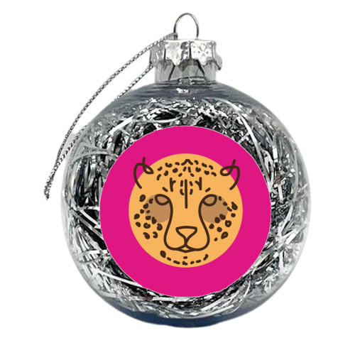 Exotic animals – Leopard - xmas bauble by Mina & Jon Design