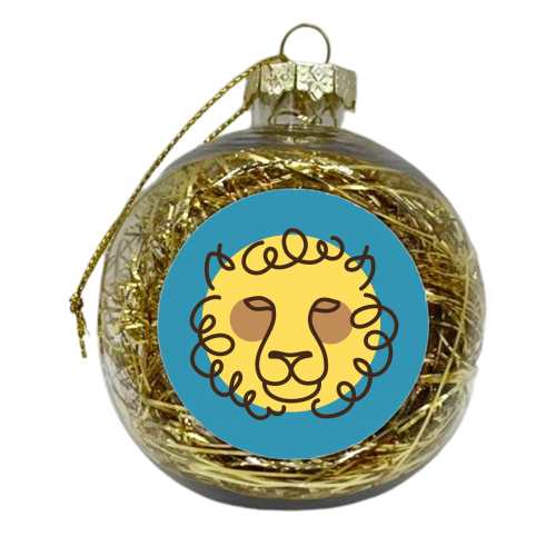 Exotic animals – Lion - xmas bauble by Mina & Jon Design
