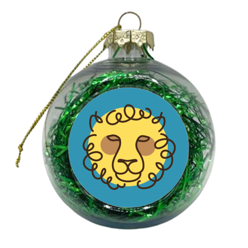 Exotic animals – Lion - xmas bauble by Mina & Jon Design