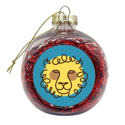 Exotic animals – Lion - xmas bauble by Mina & Jon Design