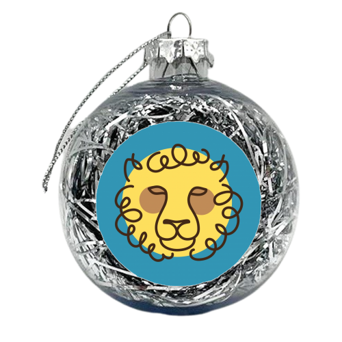 Exotic animals – Lion - xmas bauble by Mina & Jon Design