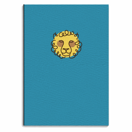 Exotic animals – Lion - personalised A4, A5, A6 notebook by Mina & Jon Design