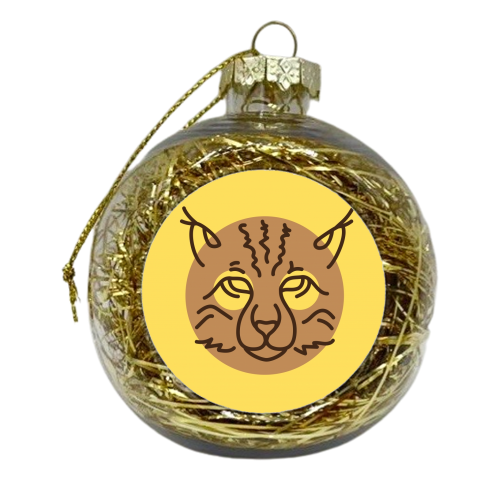 Exotic animals – Lynx - xmas bauble by Mina & Jon Design