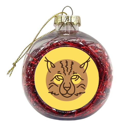 Exotic animals – Lynx - xmas bauble by Mina & Jon Design