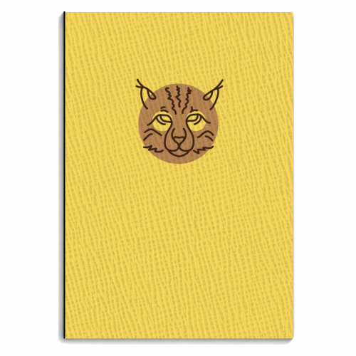 Exotic animals – Lynx - personalised A4, A5, A6 notebook by Mina & Jon Design
