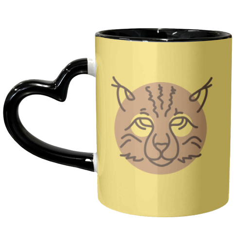 Exotic animals – Lynx - unique mug by Mina & Jon Design