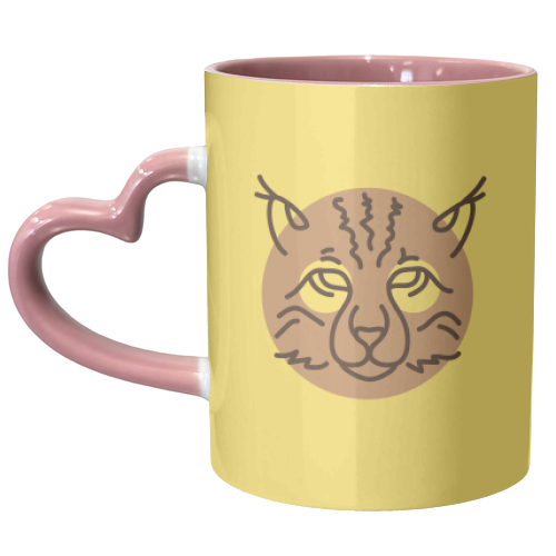 Exotic animals – Lynx - unique mug by Mina & Jon Design