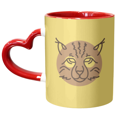 Exotic animals – Lynx - unique mug by Mina & Jon Design