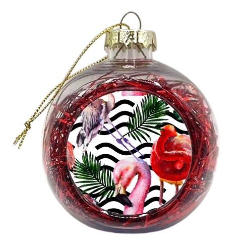 exotic flamingo - xmas bauble by Anastasios Konstantinidis