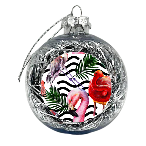 exotic flamingo - xmas bauble by Anastasios Konstantinidis