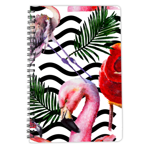 exotic flamingo - personalised A4, A5, A6 notebook by Anastasios Konstantinidis
