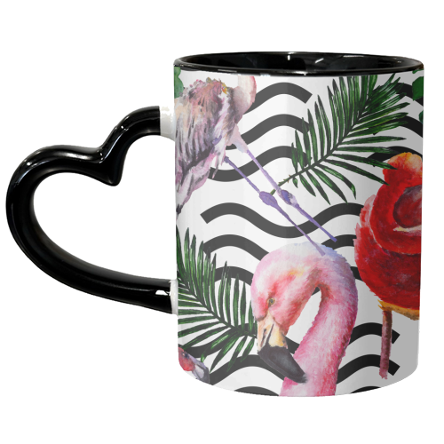 exotic flamingo - unique mug by Anastasios Konstantinidis