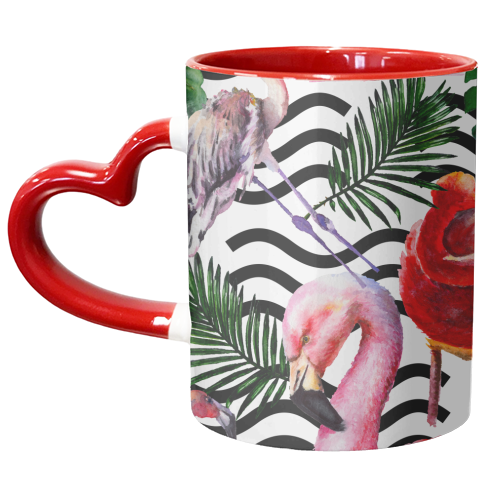 exotic flamingo - unique mug by Anastasios Konstantinidis
