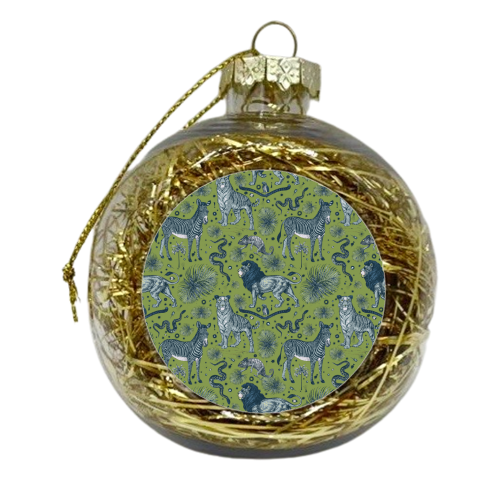 Exotic Jungle Animal Print - xmas bauble by Wallace Elizabeth