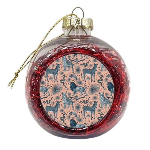 Exotic Jungle Animal Print - xmas bauble by Wallace Elizabeth