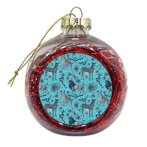 Exotic Jungle Animal Print - xmas bauble by Wallace Elizabeth