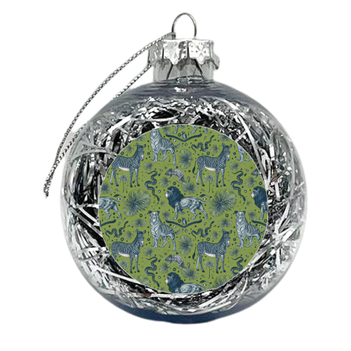 Exotic Jungle Animal Print - xmas bauble by Wallace Elizabeth
