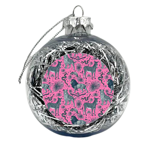 Exotic Jungle Animal Print - xmas bauble by Wallace Elizabeth